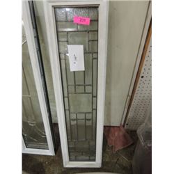 NEW LEADED GLASS SIDE DOOR WINDOW INSERT 10" X 38"