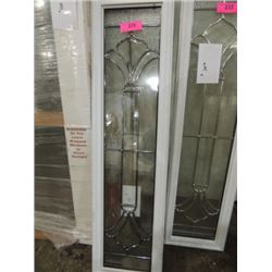 NEW LEADED GLASS SIDE DOOR WINDOW INSERT 10  X 38 