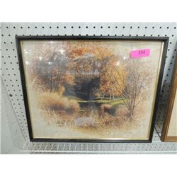 THOMAS HEFLIN ART PRINT FRAMED 21" X 17"