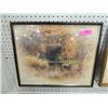 Image 1 : THOMAS HEFLIN ART PRINT FRAMED 21" X 17"
