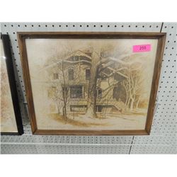 THOMAS HEFLIN ART PRINT FRAMED 21.5" X 17.5"