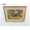 Image 1 : NICE VINTAGE FRAMED ART PRINT AS SHOWN 19" X 15"