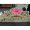 Image 3 : VERY NICE VICTORIAN BLUE VELVET SOFA WOOD TRIM