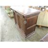 Image 3 : SMALL SIDEBOARD OAK ANTIQUE CABINET TWO DOORS