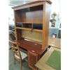 Image 3 : PINE LIGHT MAHOGANY FINISH COMPUTER DESK HUTCH