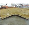 Image 1 : HUGE ANTIQUE HALF MOON SHAPED SOFA COUCH 3 PIECE