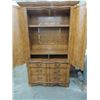 Image 1 : ARLINGTON MAHOGANY FINISH PICKLED FINISH ARMOIRE