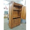 Image 2 : ARLINGTON MAHOGANY FINISH PICKLED FINISH ARMOIRE