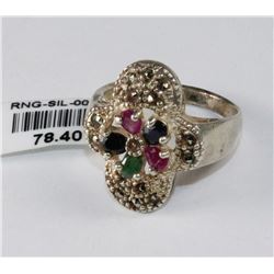 #0073 - STERLING SILVER RING - 5.6 GRAMS