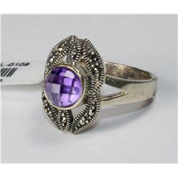 #0109 - STERLING SILVER RING - 6.4 GRAMS