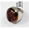 Image 1 : #0043 - STERLING SILVER CRYSTAL DRUZY RING