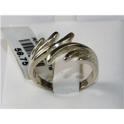 #0078 - STERLING SILVER RING - 4.7 GRAMS