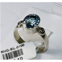 #0100 - STERLING SILVER RING - 4.2 GRAMS