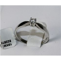 #0554 - 10K WHITE GOLD DIAMOND(0.15CT) RING