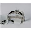 Image 1 : #0554 - 10K WHITE GOLD DIAMOND(0.15CT) RING