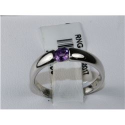 #0017 - 10K WHITE GOLD AMETHYST RING