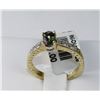 Image 1 : #0726 -14K YELLOW GOLD MYSTIC TOPAZ & DIAMOND RING