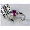 Image 1 : #0646 - 18K WHITE GOLD RUBY & DIAMOND RING
