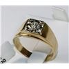 Image 1 : #0762 - 10K YELLOW GOLD DIAMOND(0.15CT) RING
