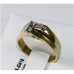 #0415 - 10K YELLOW GOLD & DIAMOND RING