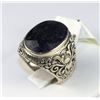 Image 1 : #0056 - STERLING SILVER SAPPHIRE RING - 10.0 GRAMS