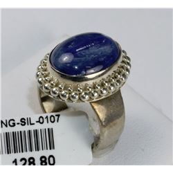 #107 - STERLING SILVER RING - 9.2 GRAMS