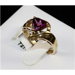 #0015 - 10K YELLOW GOLD TOURMALINE RING