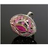 Image 1 : #0030 - STERLING SILVER RUBY RING - 15.0 GRAMS