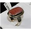 Image 1 : #0058 - STERLING SILVER AGATE RING - 10.5 GRAMS