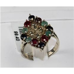 #0116 - STERLING SILVER RING - 7.1 GRAMS