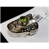 Image 1 : #0061 - STERLING SILVER PERIDOT RING - 7.9 GRAMS