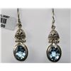 Image 1 : #0067 - STERLING SILVER EARRINGS - 8.0 GRAMS
