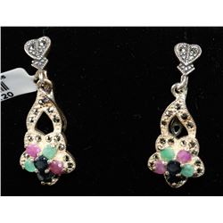 #0046 - STERLING SILVER EARRINGS - 14.3 GRAMS