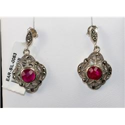 #0063 - STERLING SILVER EARRINGS - 5.7 GRAMS
