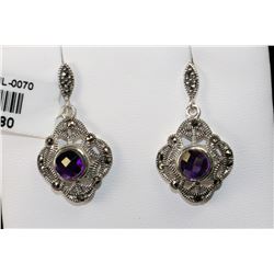 #0070 - STERLING SILVER EARRINGS - 6.2 GRAMS