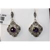 Image 1 : #0070 - STERLING SILVER EARRINGS - 6.2 GRAMS