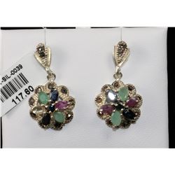 #0039 - STERLING SILVER EARRINGS - 8.4 GRAMS