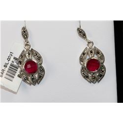 #0061 - STERLING SILVER 5.8 EARRINGS - 5.8 GRAMS