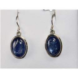 #0078 - STERLING SILVER AMETHYST EARRINGS