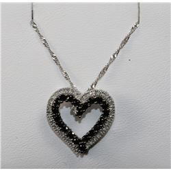 #0151 - 14K WHITE GOLD DIAMOND(0.53CT) PENDANT