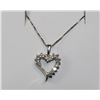 Image 1 : #0150 - 10K WHITE GOLD DIAMOND(0.15CT) PENDANT