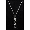 Image 1 : #0001 - 10K WHITE GOLD DIAMOND(0.10CT) PENDANT