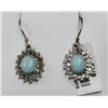 Image 1 : #0083 - STERLING SILVER EARRINGS - 4.8 GRAMS