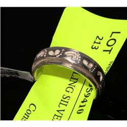 #0161 - STERLING SILVER BAND - 7.4 GRAMS