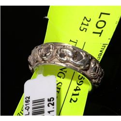 #0162 - STERLING SILVER BAND - 8.9 GRAMS