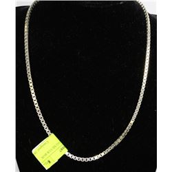 #0057 - 24" STERLING SILVER BOX LINK CHAIN
