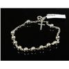 Image 1 : #0057 - 7" STERLING SILVER ROSARY BRACELET