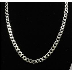 #0048 - 22" STERLING SILVER HEAVY CHAIN NECKLACE
