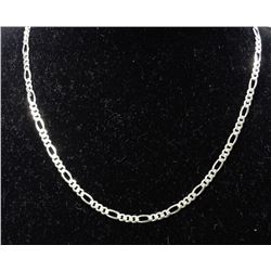 #0068 - 20" STERLING SILVER FIGARO NECKLACE