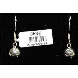 #0073 - STERLING SILVER AMETHYST EARRINGS
